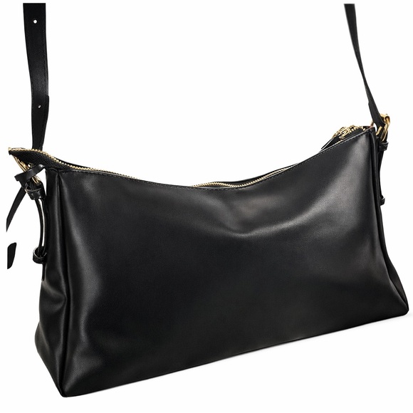 Black Leather Shoulder Bag - Picture 11 of 14